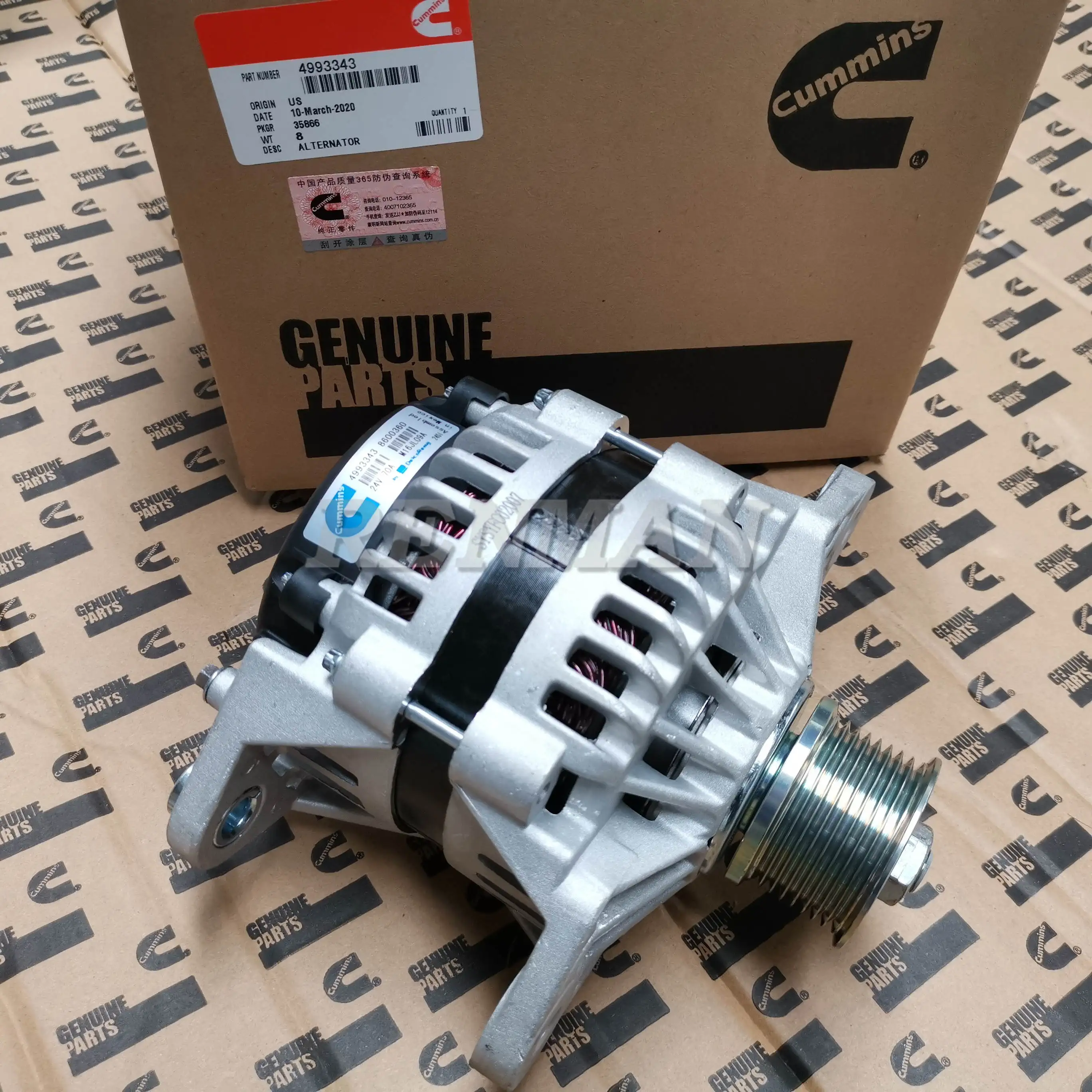 Cummins 28V 70A Alternator ISM11 QSM11 M11 engine Alternator  
