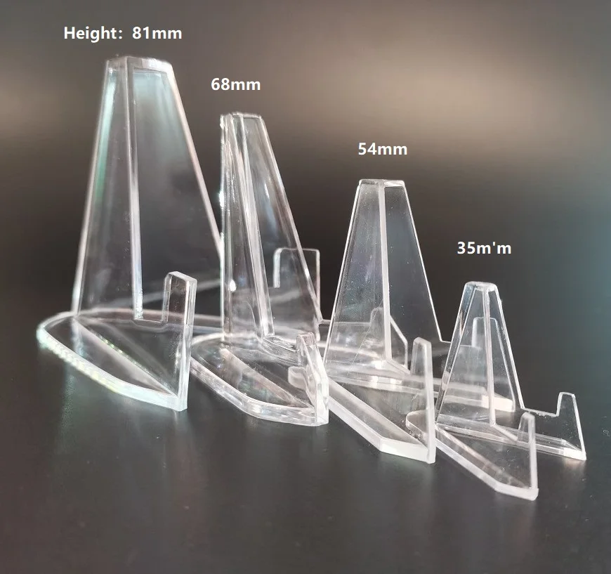 30 Mini Chevalets Acryliques Transparents – Support Pour Pièces, Médailles, Photos, Téléphone – Petit Format 3,6 X 2,7 Cm