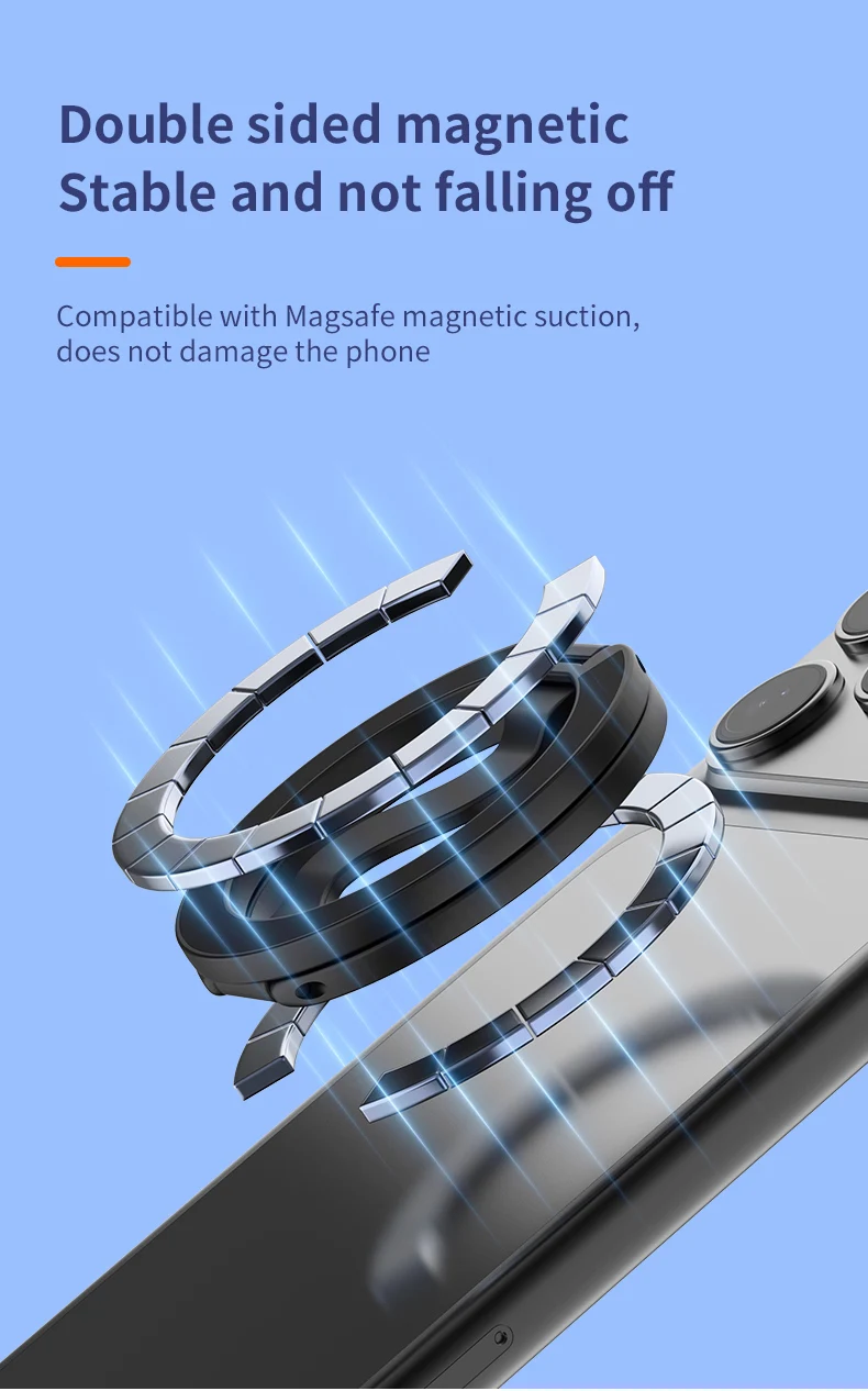 Strong Magnet Phone Stand Height Adjustable Flexible Bendable Waterproof Rust Resistant for Desk Office Use