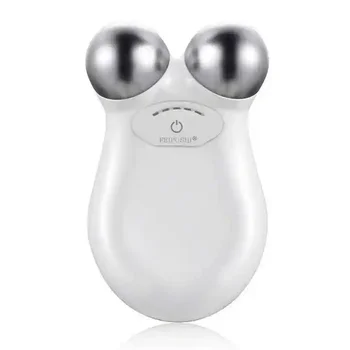 Home Use Mini EMS Facial Toning Device V-Shape Face Roller Neck Lifting Skin Tightening Anti-Wrinkle Face Massager Body Hand