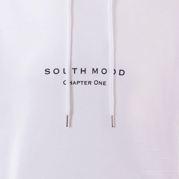 BSCI оптовая продажа дизайнерская мужская уличная одежда белые толстовки с капюшоном на заказ