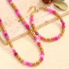 Gold-Bracelet necklace set