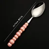 9-bead handle - silver dinner fork