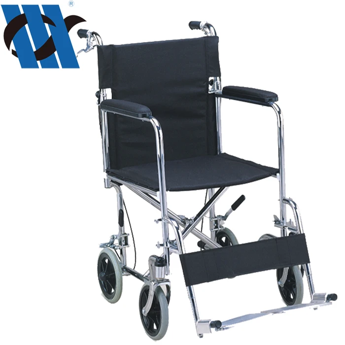 Lightweight Wheelchairs Price Chromed Steel Frame Folded Wheelchair Manual
