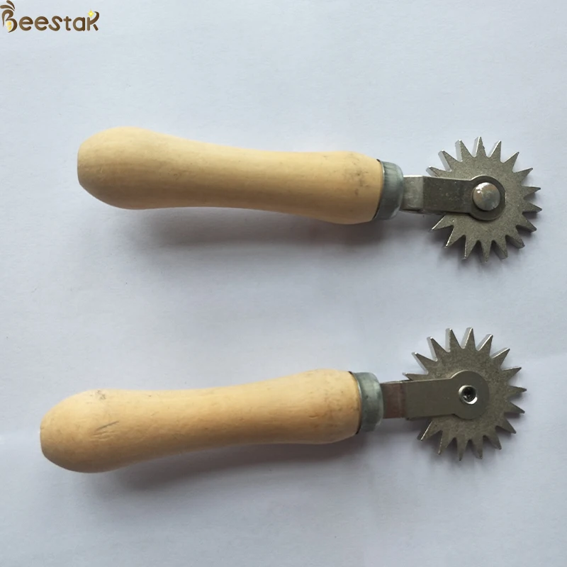 Beekeeping Tool wooden handle Frame Manual Wheel Type Wire Embedder for beekeeping
