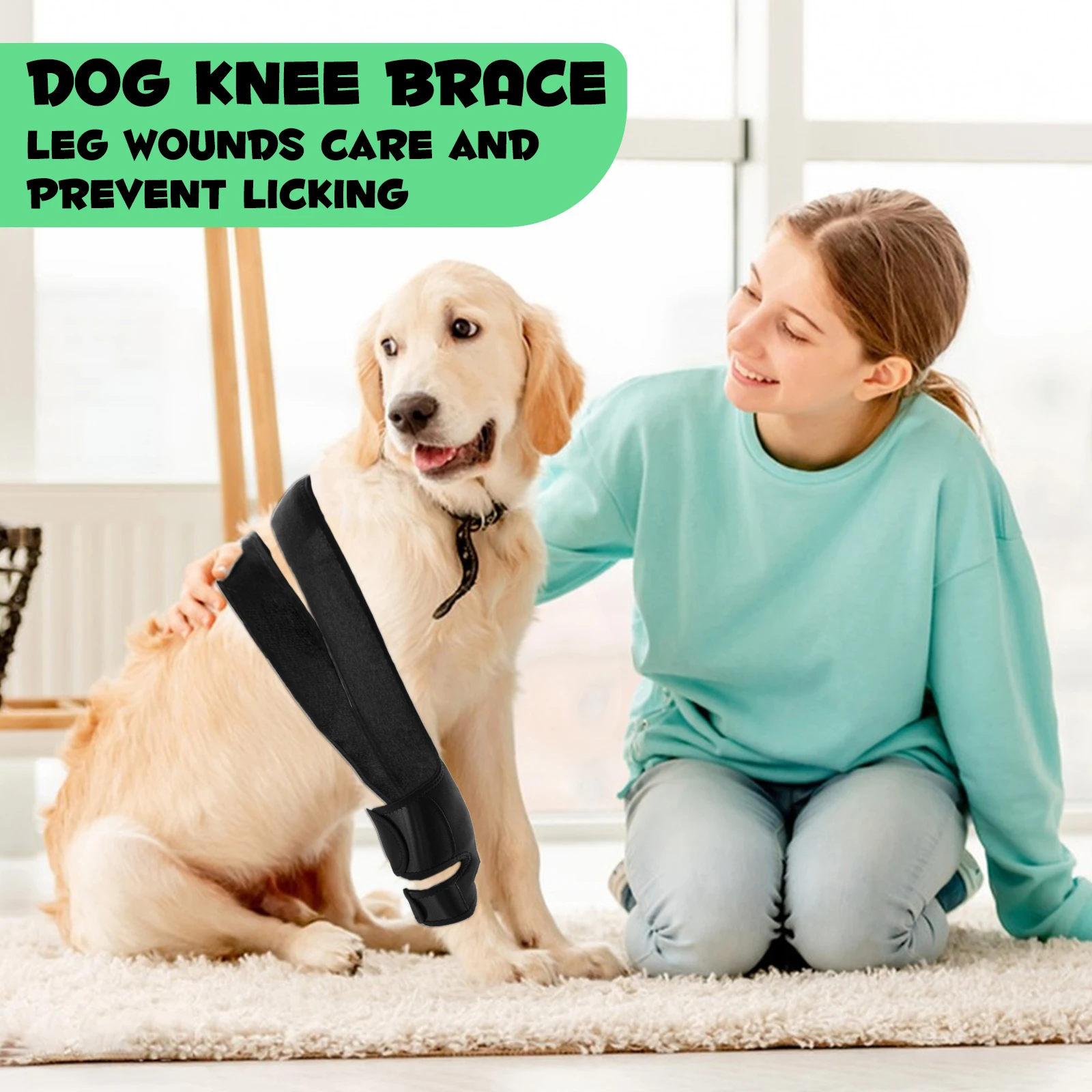 Custom Dog Knee Brace Leg Wounds Care Harness Helps Dogs With Lameness