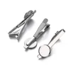 Bow tie clip - silver