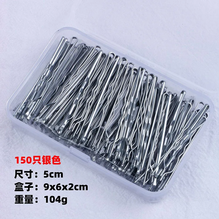 150pcs/box Metal Hair Clips For Wedding Women Hairpins Barrette Curly Wavy Grips Hairstyle Bobby