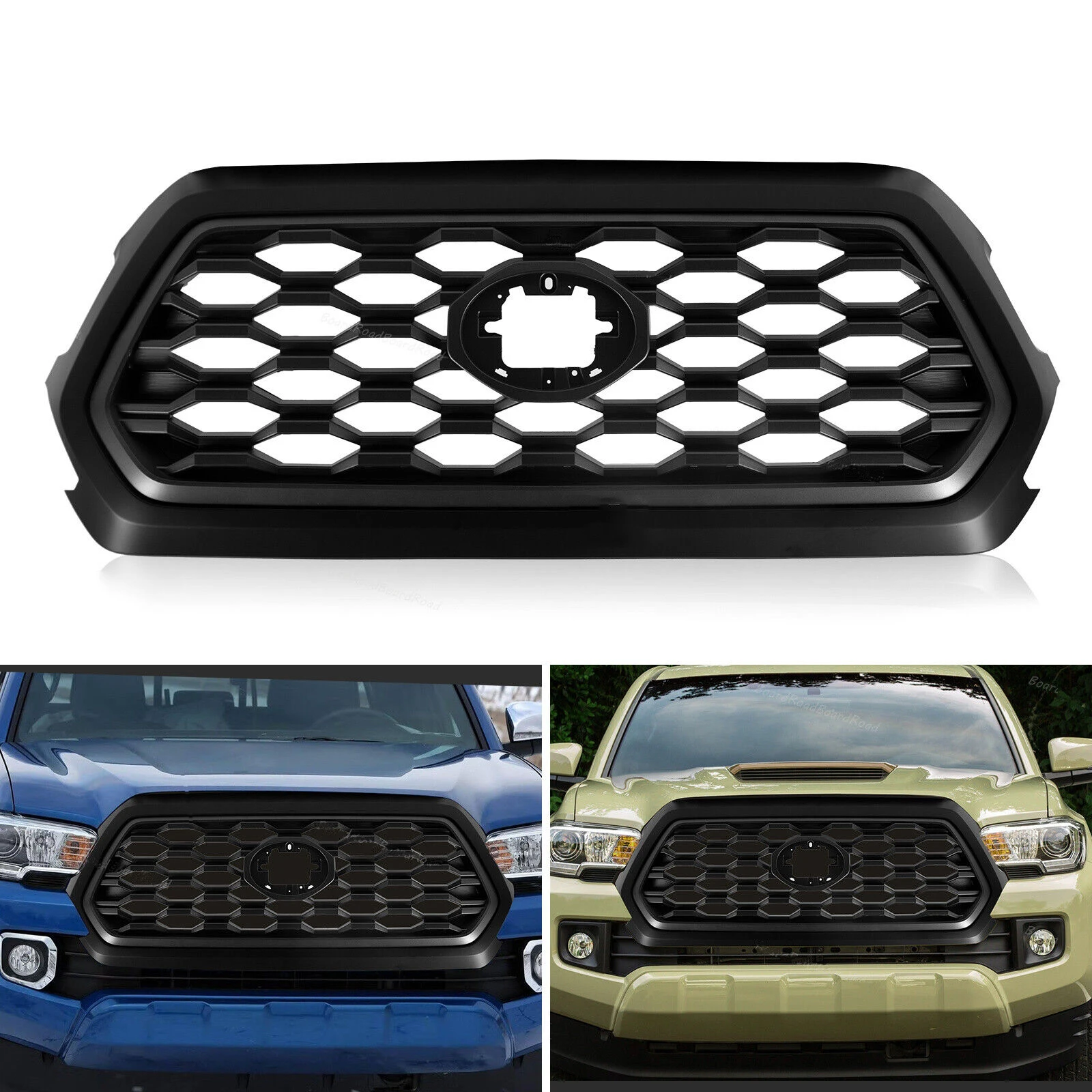 usa version car body black mesh front bumpers cover upper grille for TOYOTA tacoma 2016-2021