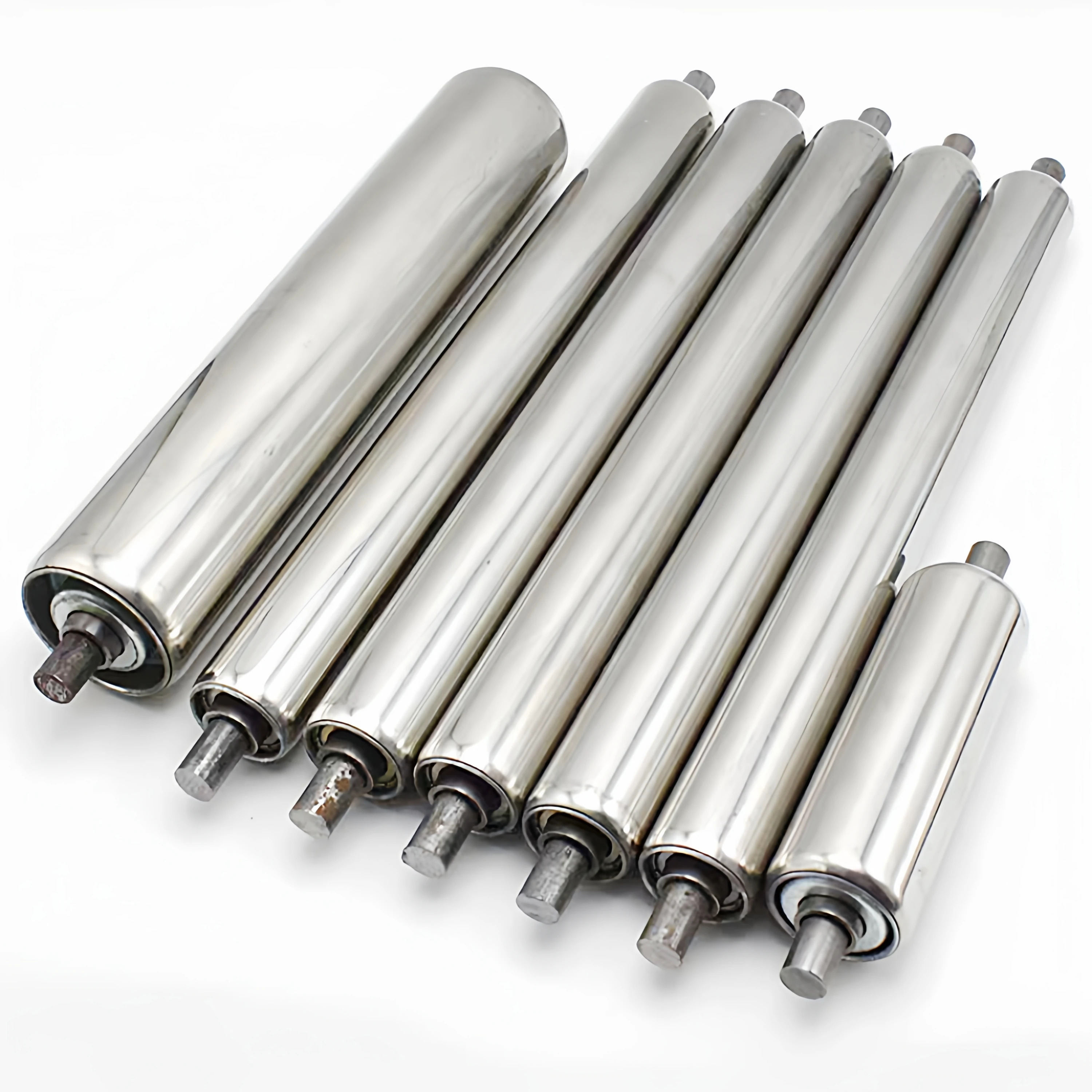 Stainless Steel Non-Powered Conveyor Roller Diameter 38mm Small Assembly Line Barrel Roller Made in Mainland China