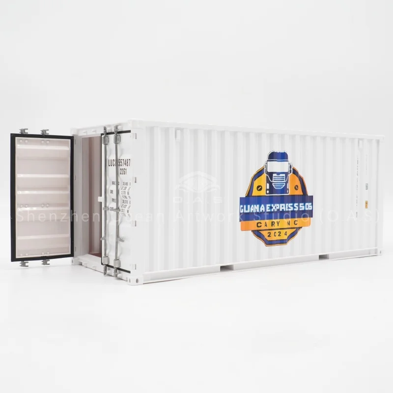 [L]O.A.S. Container Model Factory Specialfremstillet Målestok 1:20 Plastik Håndverk Forsendelsesæsker CUANA Container Model