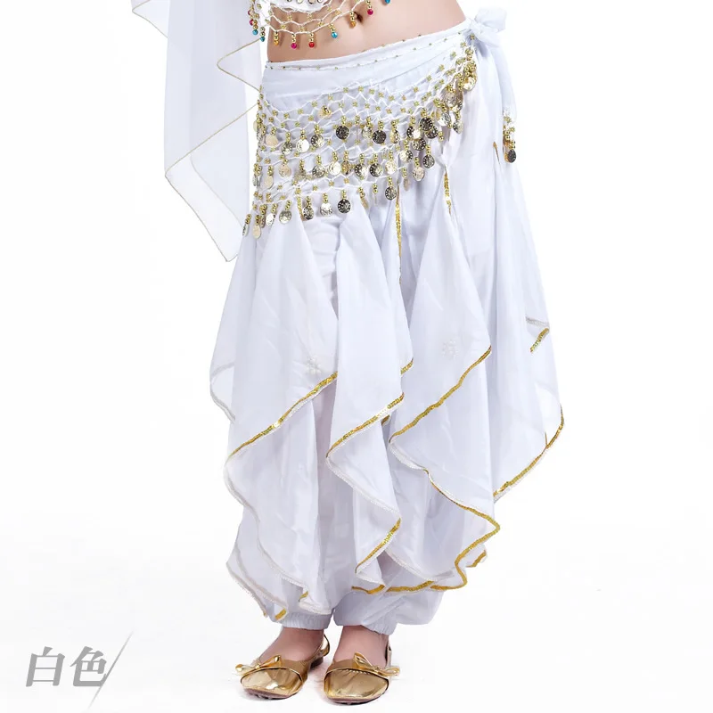 Long 120D Colored Chiffon Rotating Lantern Pants for India Belly Dance