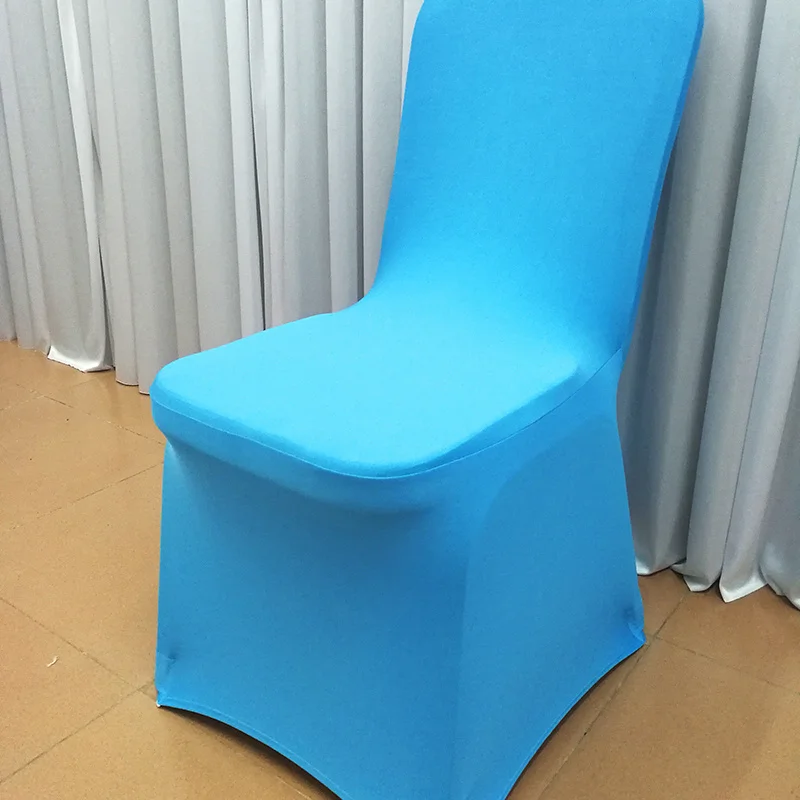 Wholesale Custom Made Banquet And Wedding Decoration Polyester Fabric Gold Spandex Plain Chair