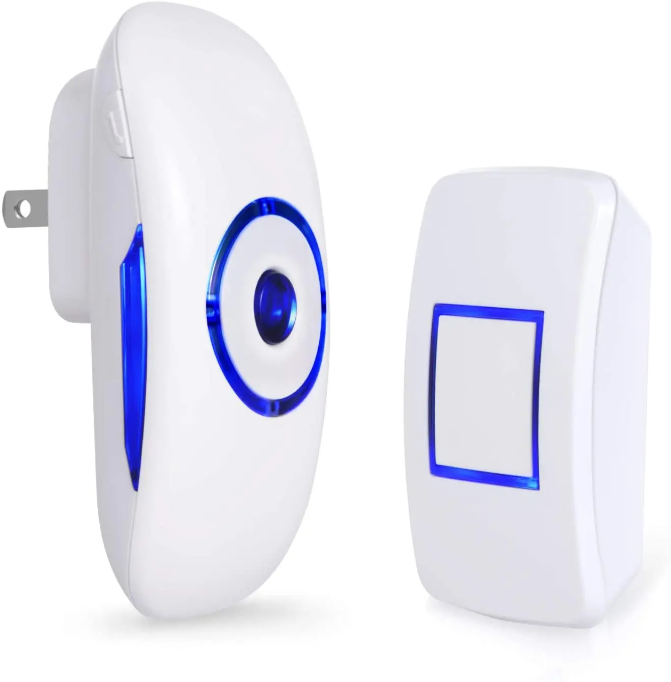 New Chime Door Bell Plug-in LED Smart Doorbell Wireless Electronic Doorbell 