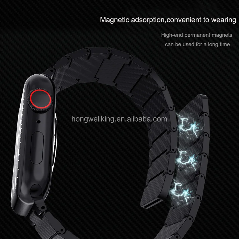 2023 New Arrival Easy To Wear Custom Carbon Fiber Apple Watch