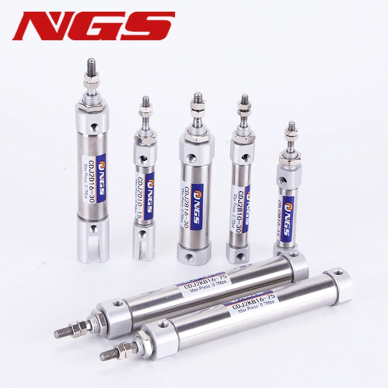 Cdj2b Mini Air Cylinder Cj2 Pneumatic Piston Pen Double Acting Single ...