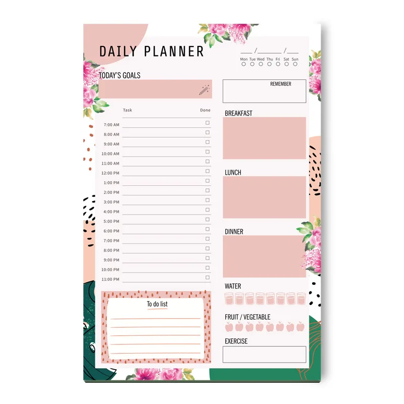 High Quality Cheap Custom Personalized Printing Tear-off Calendar Notepad Personalized Notepads To Do List Memo Note pad