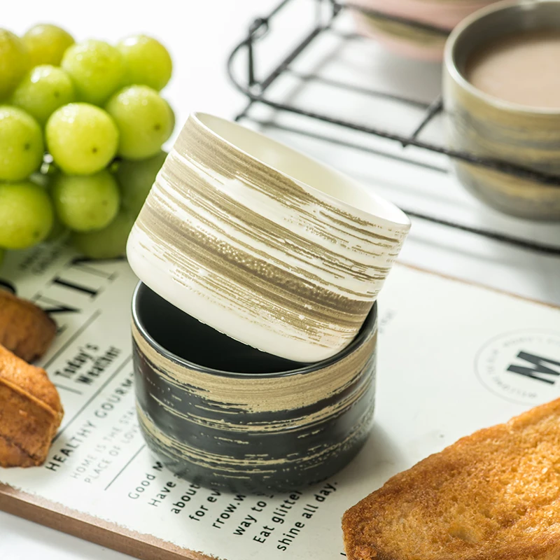 Wholesale White Ceramic Snack Bowls Set with Golden Tray Serving for Kitchen Dipping Cake Serving Home or Restaurant Use
