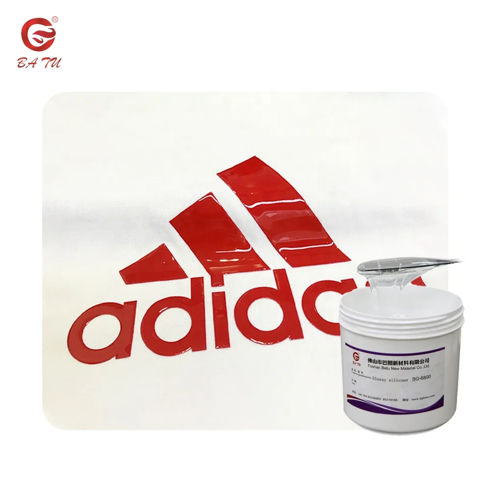 Source Manufacturer Screen Printing Glossy Silicone for Shiny Glossy Effect Silicone High Fastness Silicone Ink