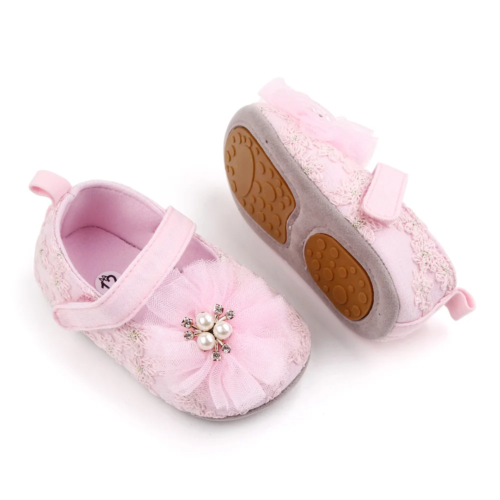 2025 Beautiful Flower Girls Princess ShoesTPR Sole Non-slip Baby Shoes Walking Toddler Shoes details