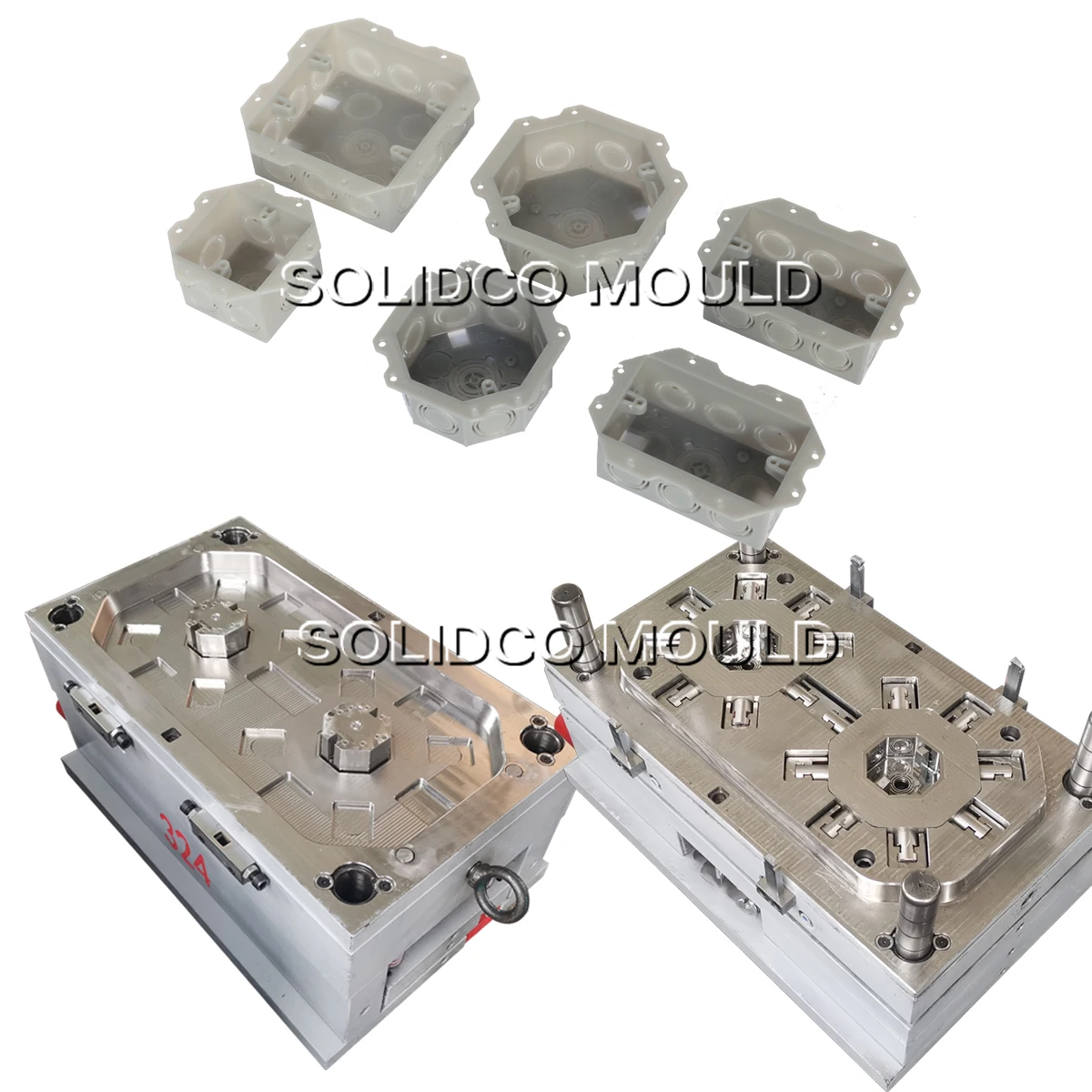 Multi Sizes Electric Junction Box with Lid Cover Mould