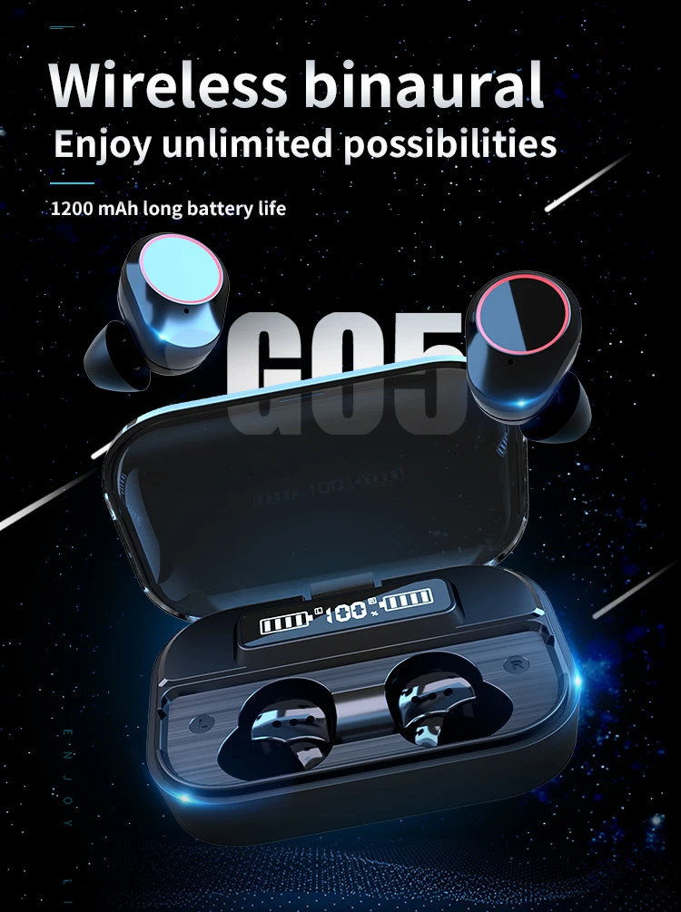 Touch Control 9D Stereo Headset Ecouteur Sans Fil Tws Waterproof Fone De Ouvido Bluetooth Earphone With Mic - ANKUX.COM