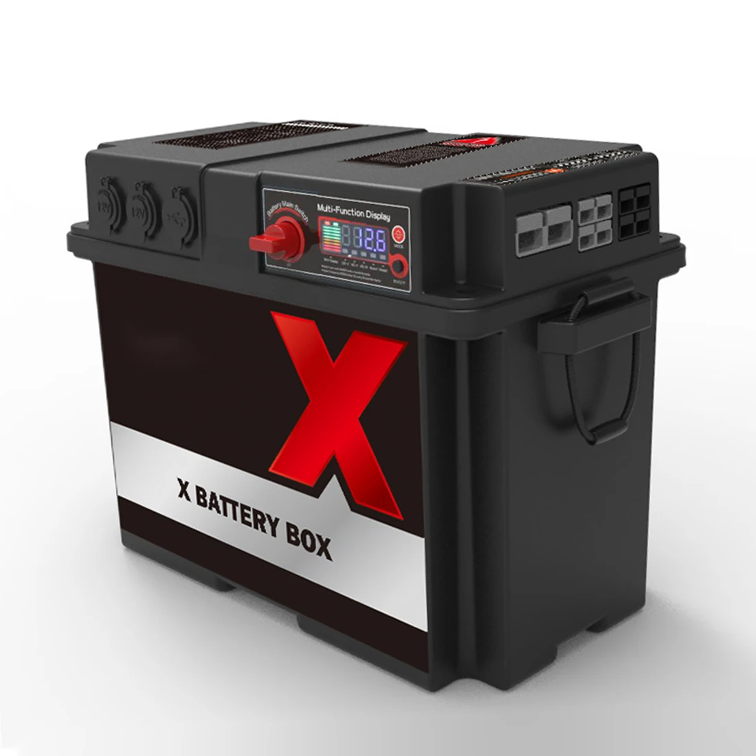 Portable Battery Dc Box Deep Cycle Dc Charger Battery Box With Ander