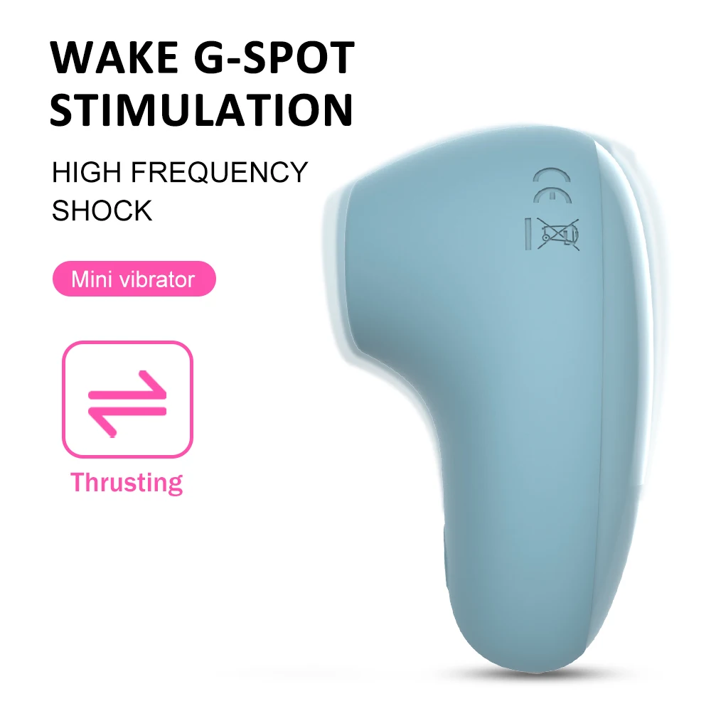 Rechargeable Waterproof Mini Vibrators Frequency Suction Sex Toys for Men Women Ladyboys Shemales