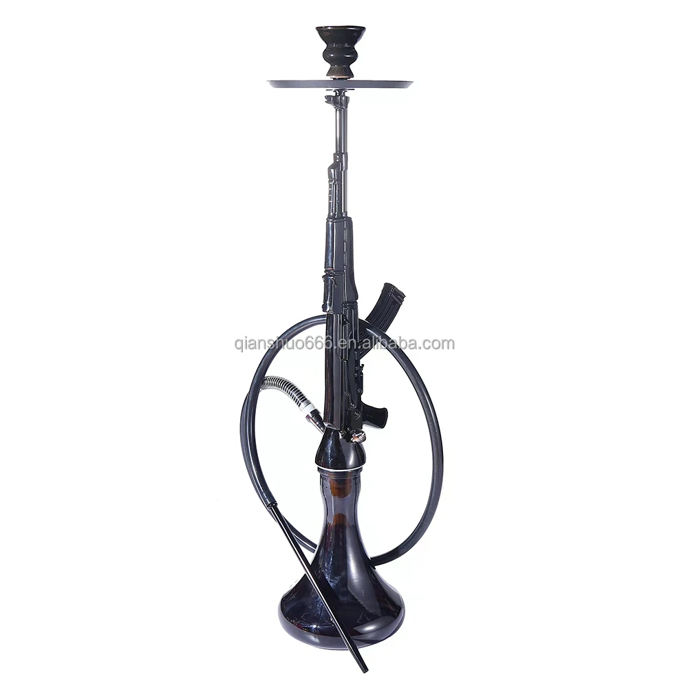 Hot Sale Wholesale Luxury Resin Shisha Chicha Smoking Ak47 Gun Shape