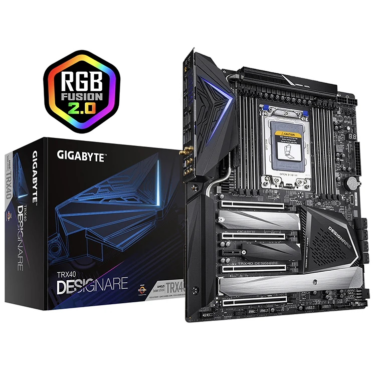 CPU＆マザーボード＆メモリセット 中古GIGABYTE AMD TRX40 DESIGNAREマザーボードAMD TRX40チップセット