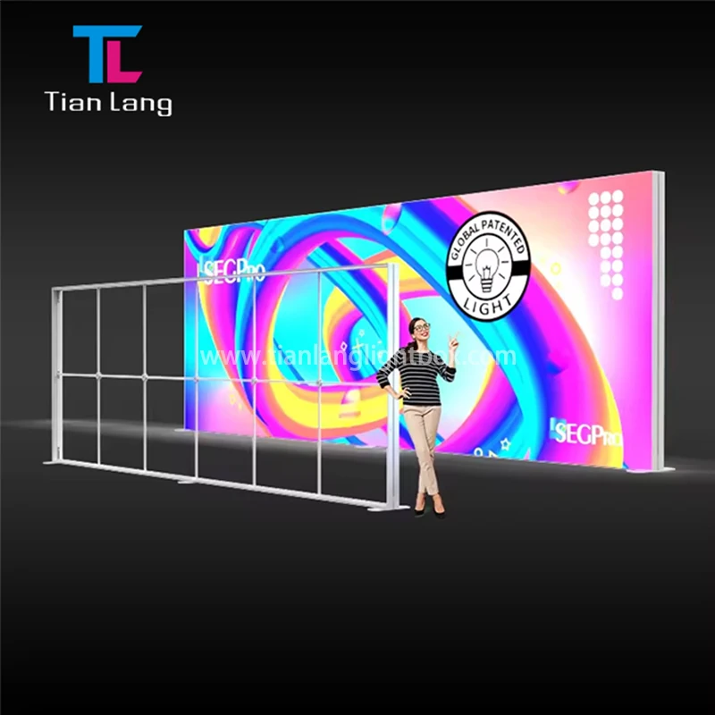 TianLang Custom Made 4m High Free Standing Big Light Box Display Light Box Advertising Outdoor Led Sign