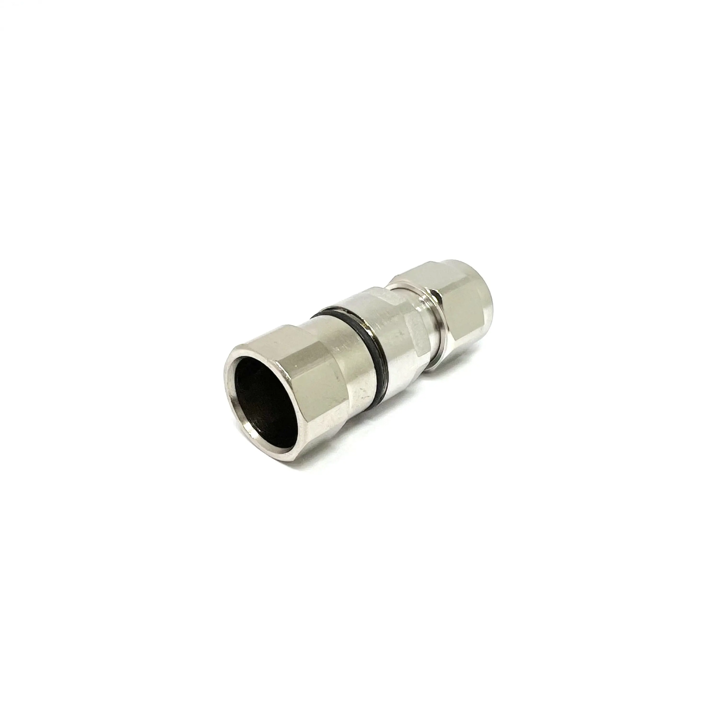 rf plate with Nickel coaxial connector n type male plug clamp for 1/2 feeder coaxial cable factory