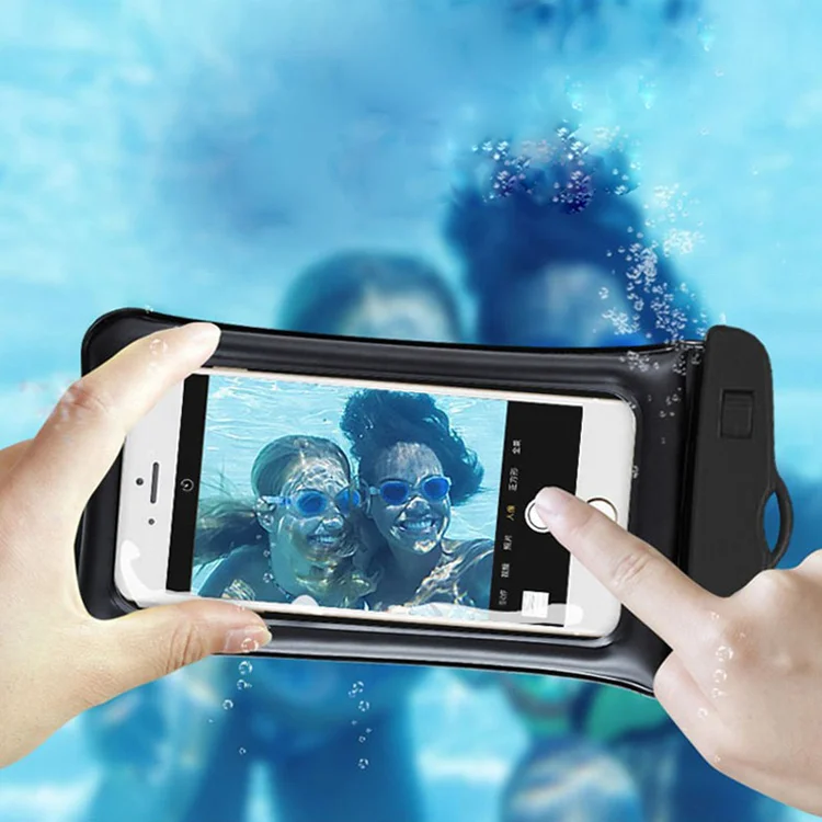 Inflatable Waterproof Phone Case with Arm Band Dry Bag Pouch for Mobile Phones