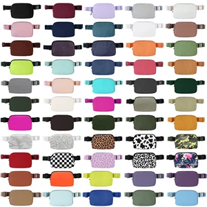 Customizable Sports Sling Chest Waist Bag Nylon Zipper Mini Everywhere Women Fashion Belts Bag With Adjustable Straps