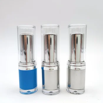 Silver Plastic Lip Balm Chapstick Tube Lip Balm Tubes Lipstick Empty Container For Men