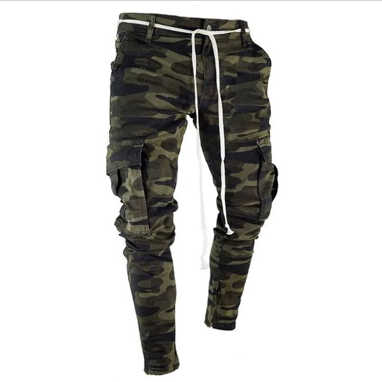 camo trousers skinny