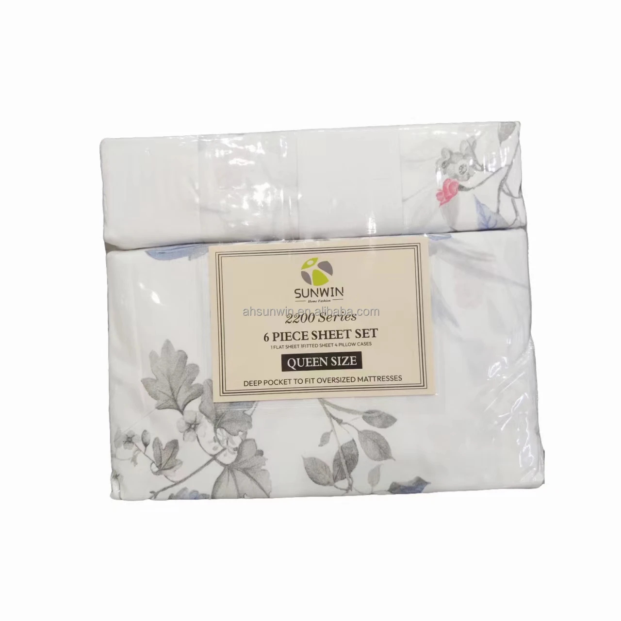 6 Pieces Bed Sheet Set Brushed Microfiber 1800 Bedding High Quality