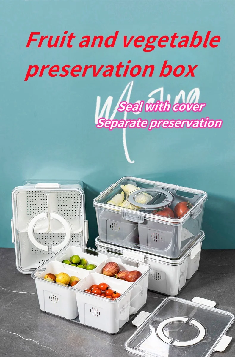 Multifunctional Kitchen Refrigerador Vegetable Fruit Food Pet Plastic ...