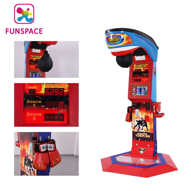 Funspace High Quality Sport Theme Coin Operated Red Punching Arcade Boxing Game Machine With Factory Price for Game Center