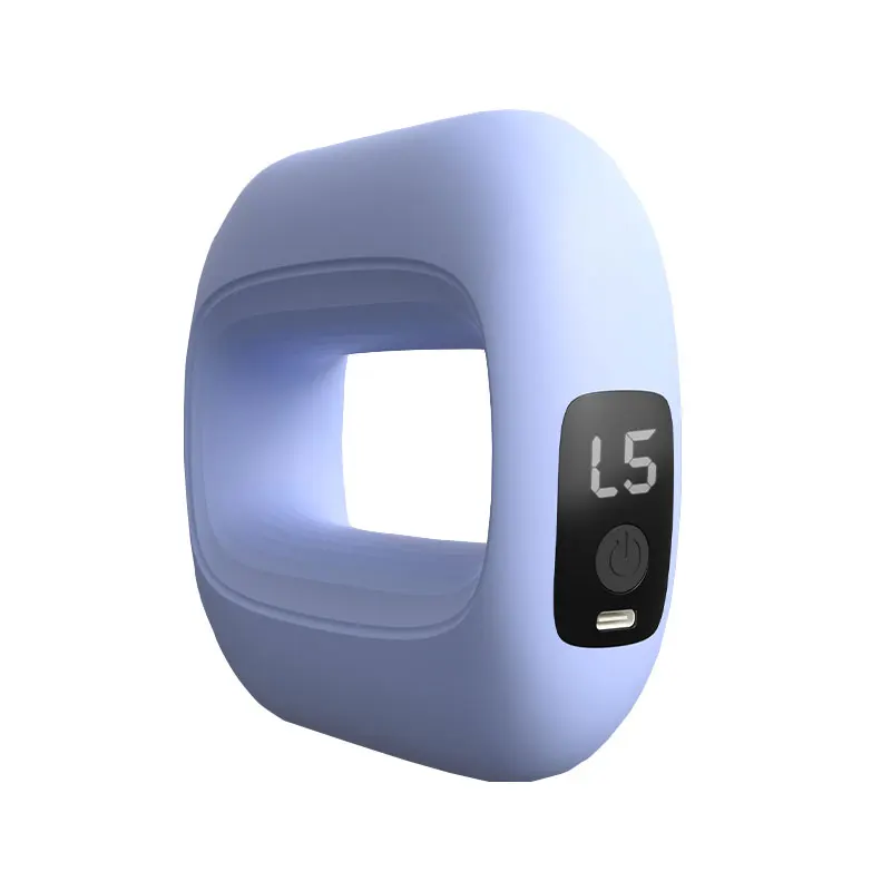 Portable Electric Muscle Relaxation Ring Massager - with Digital - Purple