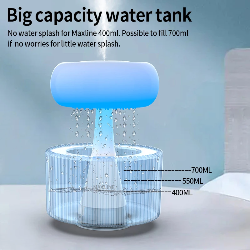 Meditation Aid Yoga Sleeping White Noise Wood Humidifier Usb Humidistat Electric Colorful Led Night Light Humidificador De Aire