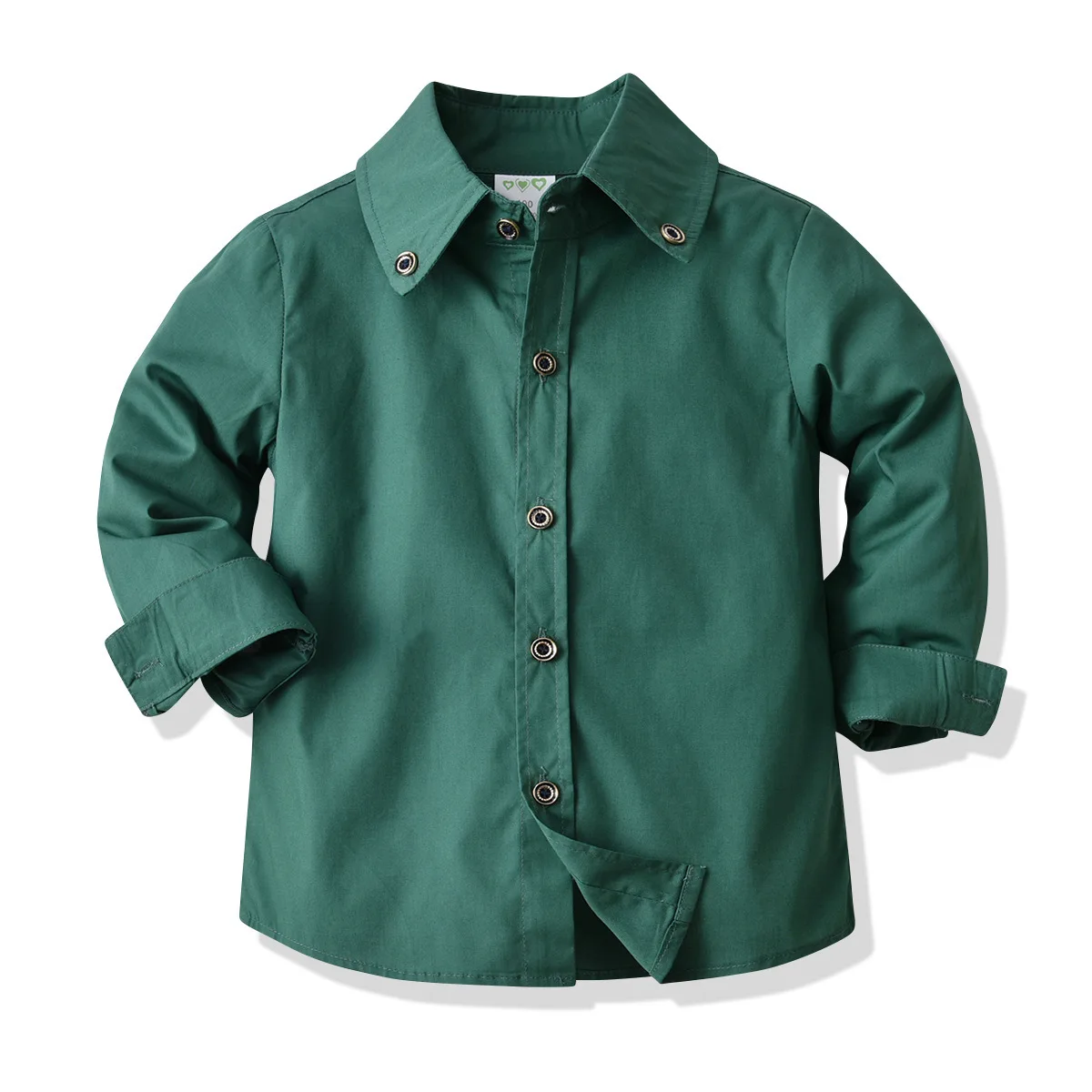 Long Sleeve Baby Clothing Set Green Shirt Vest Pants Pieces Toddler  Kids Clothes Wedding Children's party clothes