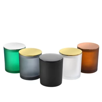 7oz 10oz 14oz promotional oem low price jar glass for candle with lids and boxs