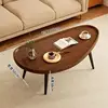 Walnut wood color [solid wood table legs] 100*50*38