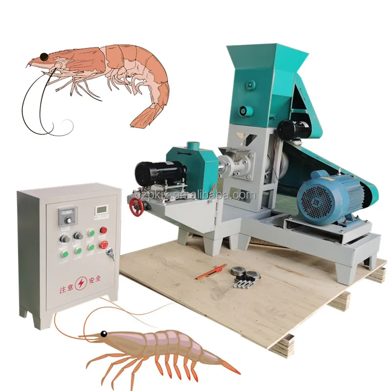 Small Floating Fish Feed Pellet Machine Pet Catfish Shrimp Food Larva Feeds Making Extruder