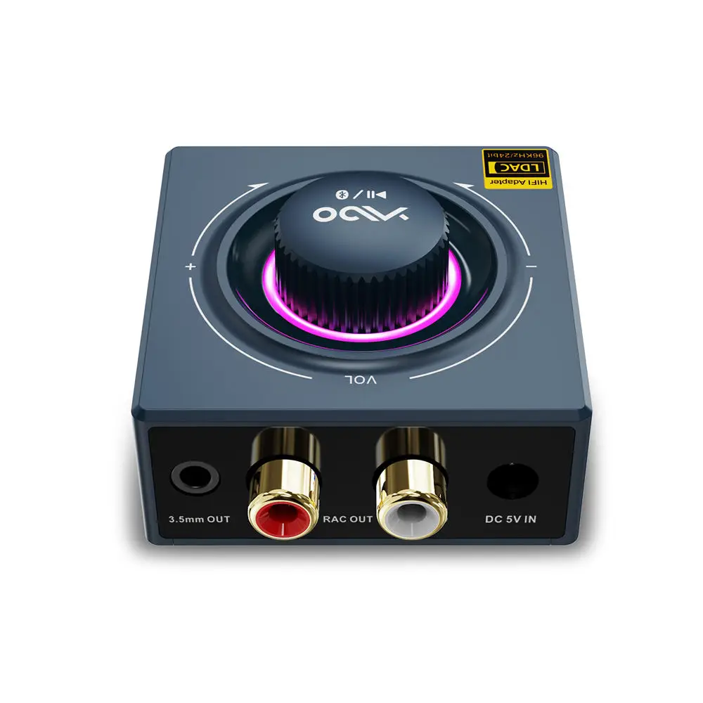 Bluetooth Audio ヘッドユニット YMOO B06T3+ Bluetooth Receiver - 30ms Latency, Hi-Res Audio