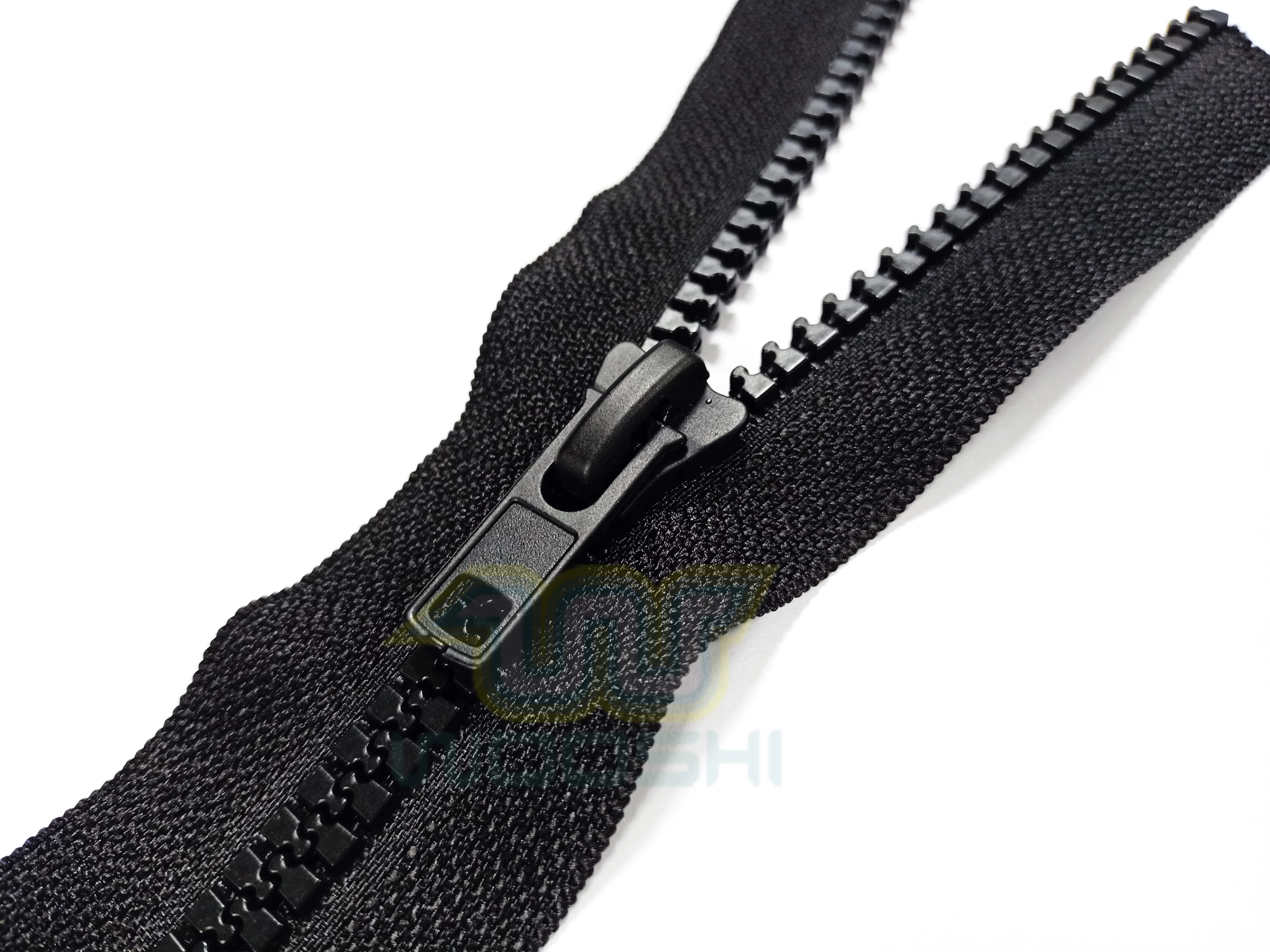 Plastic Zipper 8# Common Teeth Black With Auto-lock Slider Square ...