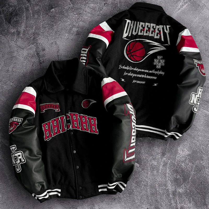 Salati Manufacturer Wholesale High Quality Letterman Jacket Custom Vintage Streetwear Winter Blank Varsities Jacket Men gallery 4