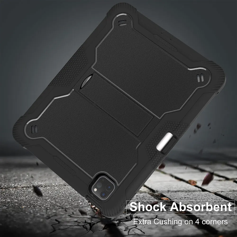 Heavy Duty Rugged Cover Tablet Case For iPad 11 2024 Upgraded Two-layer Protection Kickstand support supplier