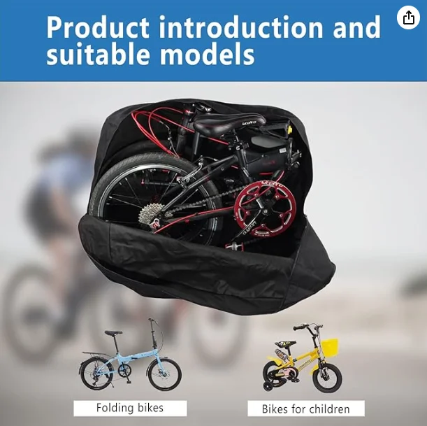 CamGo 20 Inch Folding Bike Bag - Waterproof Travel Case For Transport